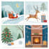 do unique christmas illustrations, cards
