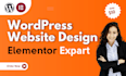 design custom elementor pro websites, headers, footers and elementor pro expert