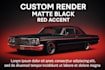 create a custom car mockup with tuning and paint design