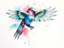 custom a watercolor tattoo design