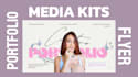 design professional influencer media kit and flyer