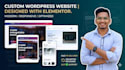design a modern responsive wordpress website using elementor