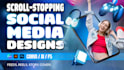 design attractive social media posts