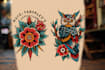 draw awesome old school tattoo style designs