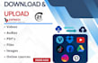 help to download and upload your files professionally