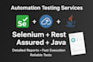 do API and web testing with rest assured and selenium