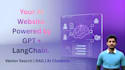 create a custom ai chatbot using openai, langchain and rag