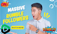 massive rumble promotion, rumble followers, rumble channel monetization