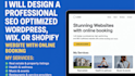 design wordpress website wix bubble io godaddy duda showit squarespace hostinger