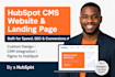 develop and build hubspot cms, website and landing pages