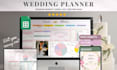 create wedding planner spreadsheet wedding google sheet tracker budget planner