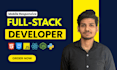 build frontend and backend websites as a fullstack website developer
