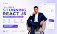 create stunning react js frontend with modern UI UX