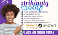 design modern weebly website strikingly website  showit website, landing page