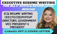 write a professional executive resume ceo , svp and ats optimized resume