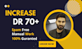 increase dr ahrefs domain rating dr 70 plus