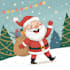 draw christmas caricature card