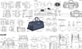 design your bag, backpack, handbag, wallet, luggage and make a tech pack