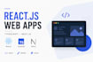 develop react js, typescript, and next js web applications