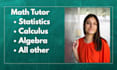 teach math and do math assigned,calculus and statistics assigned