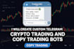 create custom telegram crypto trading and copy trading bots