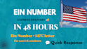get your ein number and irs 147c for non US residents