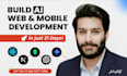 do ai website development, ai saas app, ai chatbot, ai software development