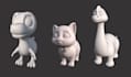 create stylized 3d character modelling and hand painted texture