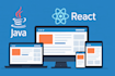 develop java spring boot and react web application