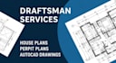offer draftsman services, house plans, permit plans and drawing in autocad