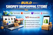 build shopify dropshipping store via syncee autods spocket blanka wholesale2b