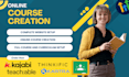 thinkific website thinkific course creation kajabi online course teachable lms