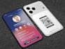 design iphone 17 pro max style business card
