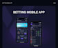 do UI UX design for tournament app bet app bet website with prototype