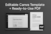 create canva templates with editable and PDF versions