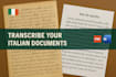 transcribe your handwritten italian documents