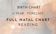 do birth chart and 1 year astrology forecast and natal chart reading
