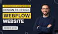design, redesign or develop webflow website, webflow expert