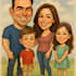 make caricatures for couples, families, weddings