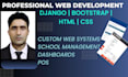 develop responsive django web applications using bootstrap, CSS and HTML