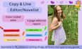 copy edit and line edit your ya novel