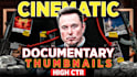design cinematic faceless youtube thumbnails and documentary thumbnail design