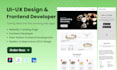 design modern UI UX and develop responsive frontend websites