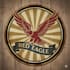 design vintage red eagle logo