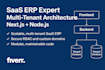 develop a scalable saas erp with multi tenant architecture