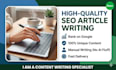 write SEO optimized articles for your website or blog