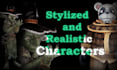 model and rig stylized and realistic 3d characters