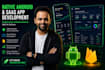 develop custom native android apps and saas solutions using firebase