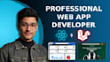 develop a professional react laravel web application with modern UI