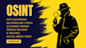 do professional osint and private investigation